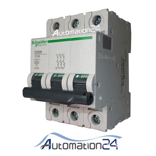 کلید مینیاتوری اشنایدر سه فاز 32 آمپر تیپ C